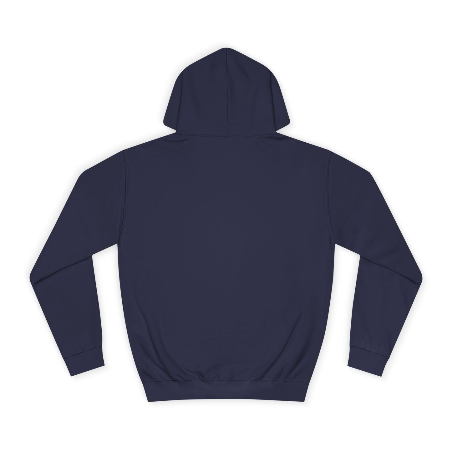 College Hoodie with Pink Floral Crest – Vintage Campus Logo Pullover