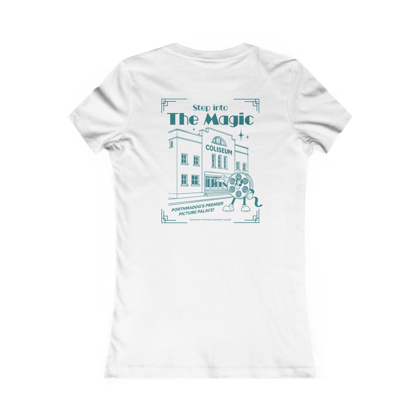Women's Retro Cinema Tee - Coliseum Porthmadog (Double Sided)