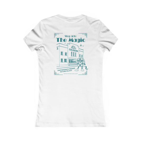Women's Retro Cinema Tee - Coliseum Porthmadog (Double Sided)