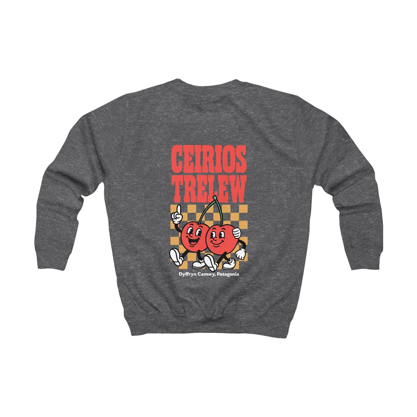 Kids Cherry Sweatshirt — "Ceirios Trelew, Patagonia" Vintage Pullover