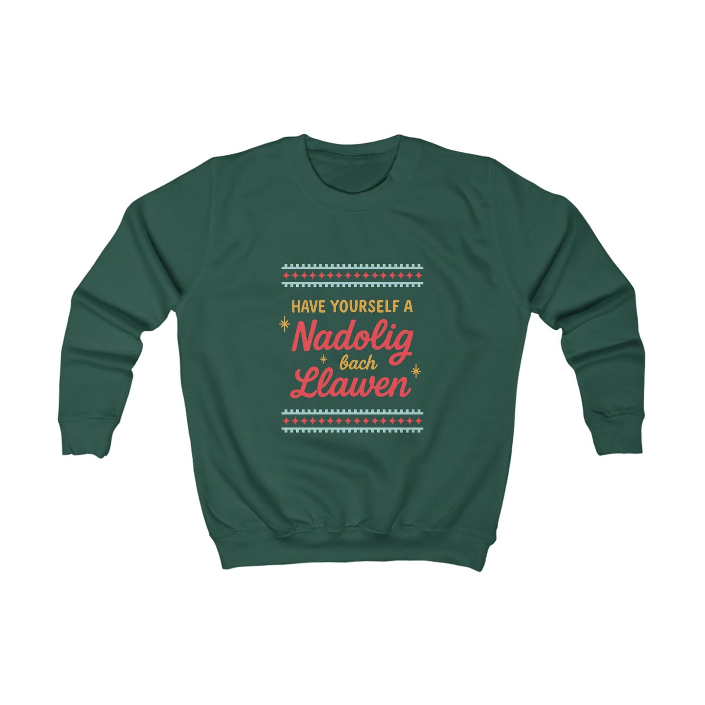 Kids Welsh Christmas Jumper  'Have Yourself A Nadolig Bach Llawen'
