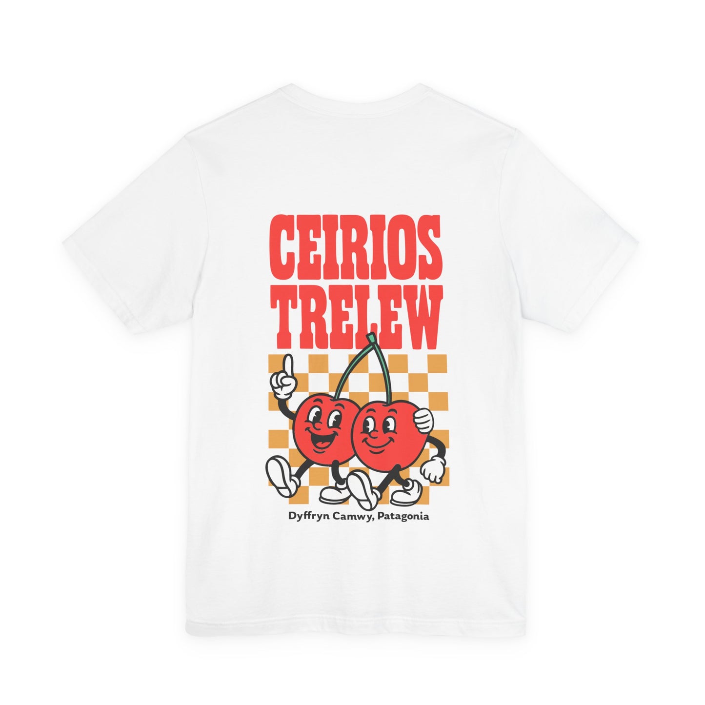 'Ceirios Trelew' Retro Cherries Patagonia Graphic Unisex Tee (Double Sided)