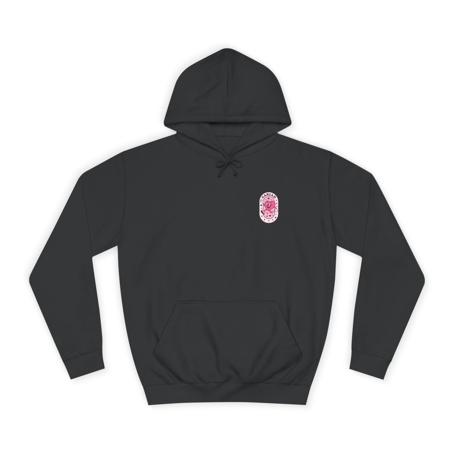 Retro Heart 'Cariad' Unisex Hoodie