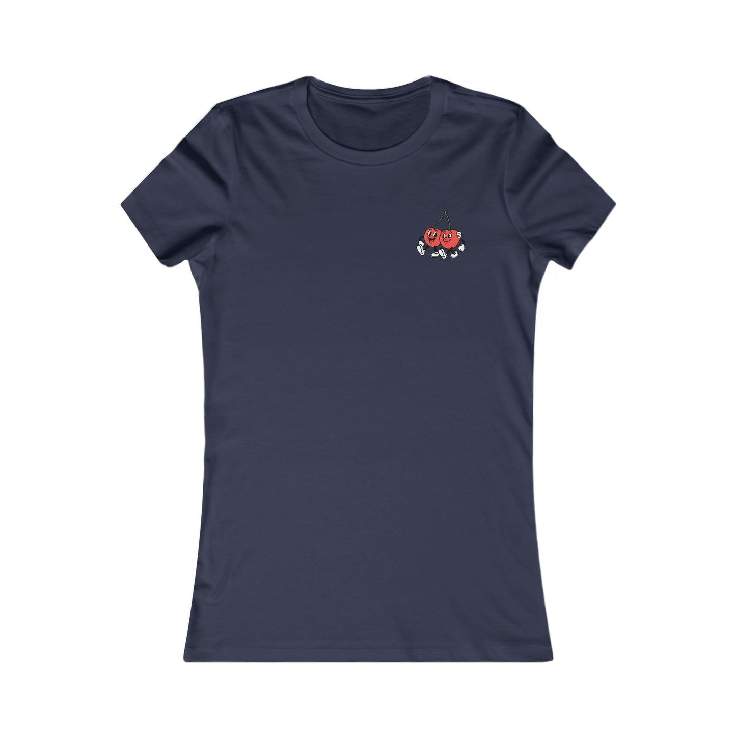 Women's Retro Cherry Tee - 'Ceirios Trelew, Patagonia' (Double Sided)