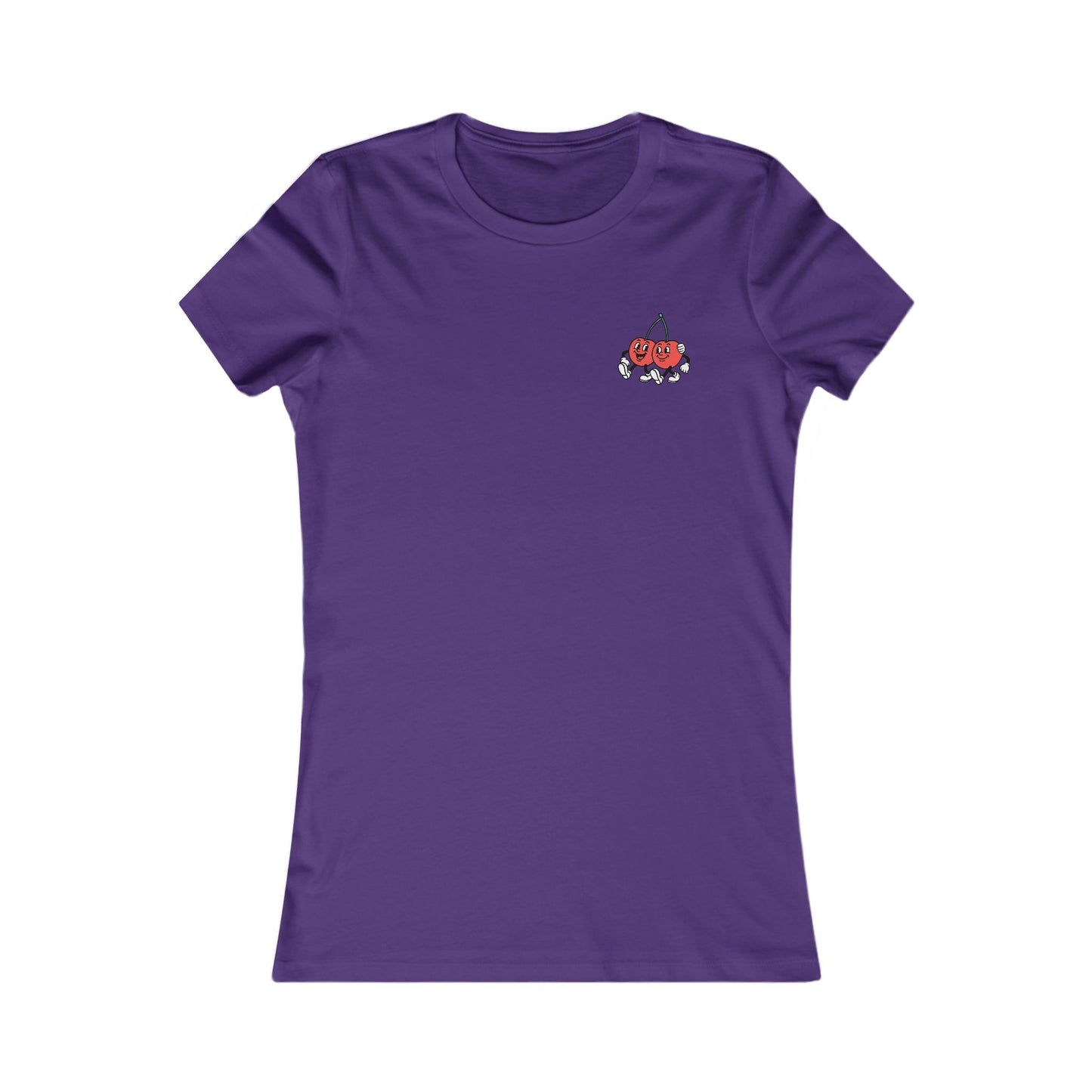 Women's Retro Cherry Tee - 'Ceirios Trelew, Patagonia' (Double Sided)