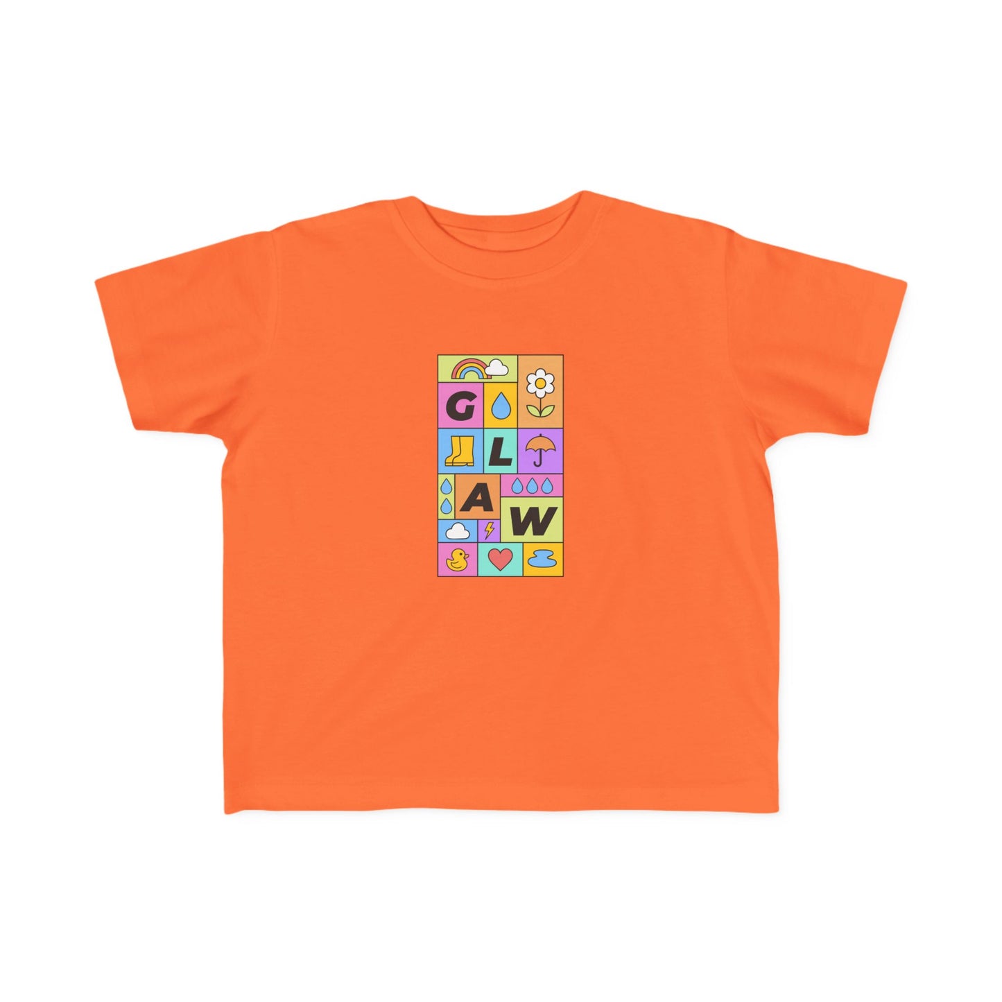 Toddler 'Glaw' T-Shirt - Colorful Rain Tee