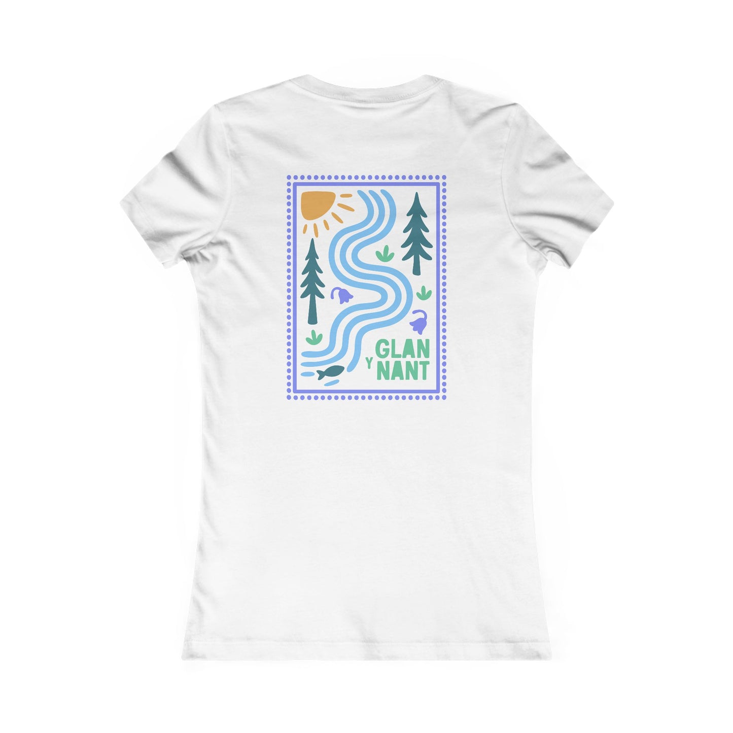 Women's 'Glan Y Nant' T-Shirt (Double Sided)