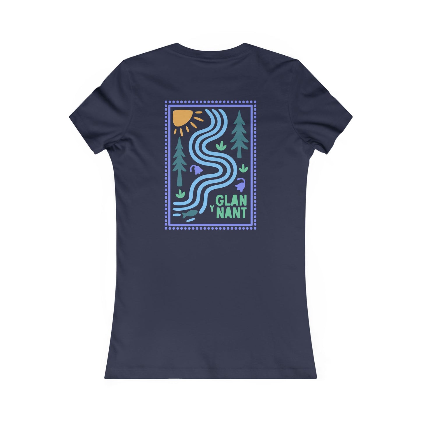 Women's 'Glan Y Nant' T-Shirt (Double Sided)