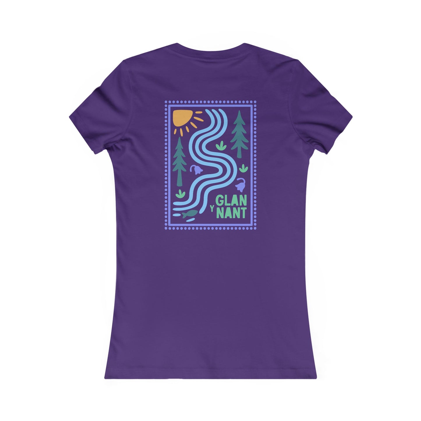 Women's 'Glan Y Nant' T-Shirt (Double Sided)