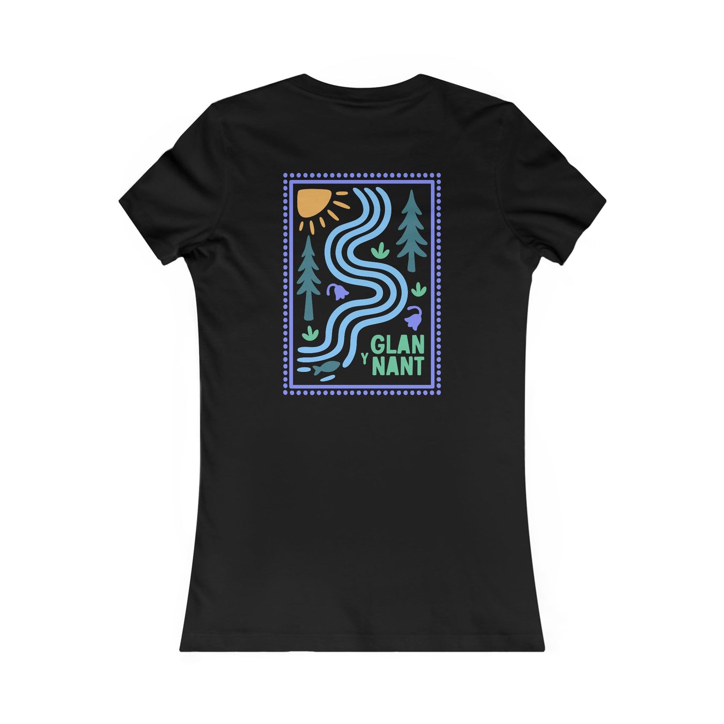 Women's 'Glan Y Nant' T-Shirt (Double Sided)