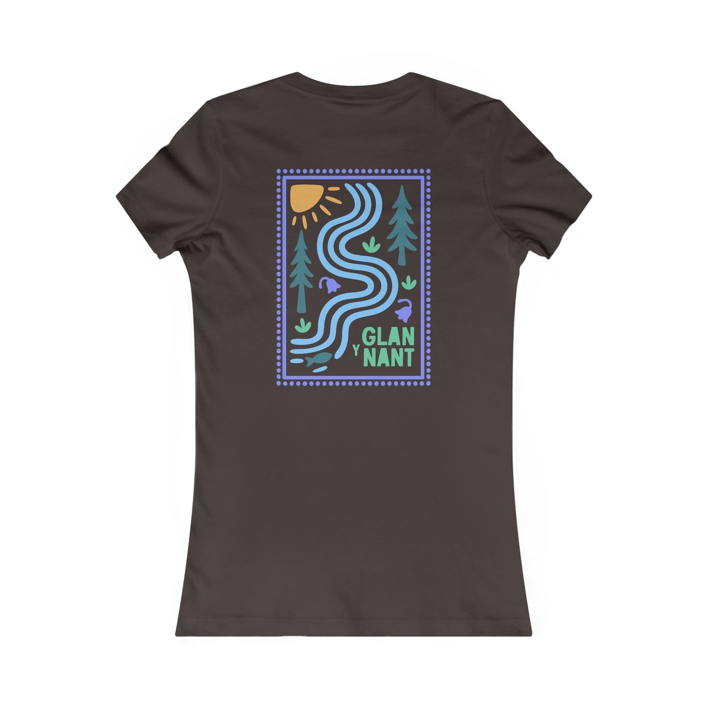 Women's 'Glan Y Nant' T-Shirt (Double Sided)