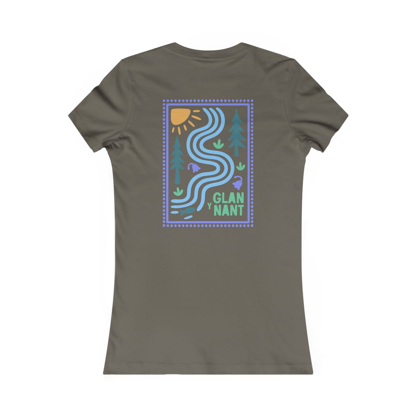 Women's 'Glan Y Nant' T-Shirt (Double Sided)