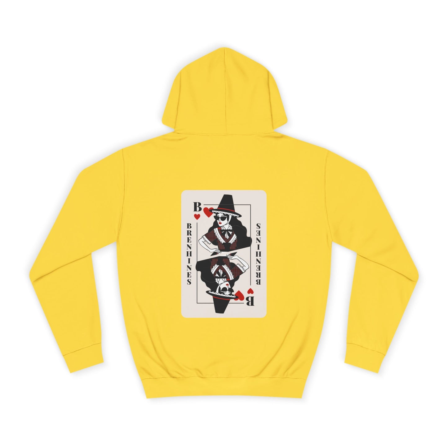 Welsh Playing Card Hoodie - 'Brenhines' (Double Sided)