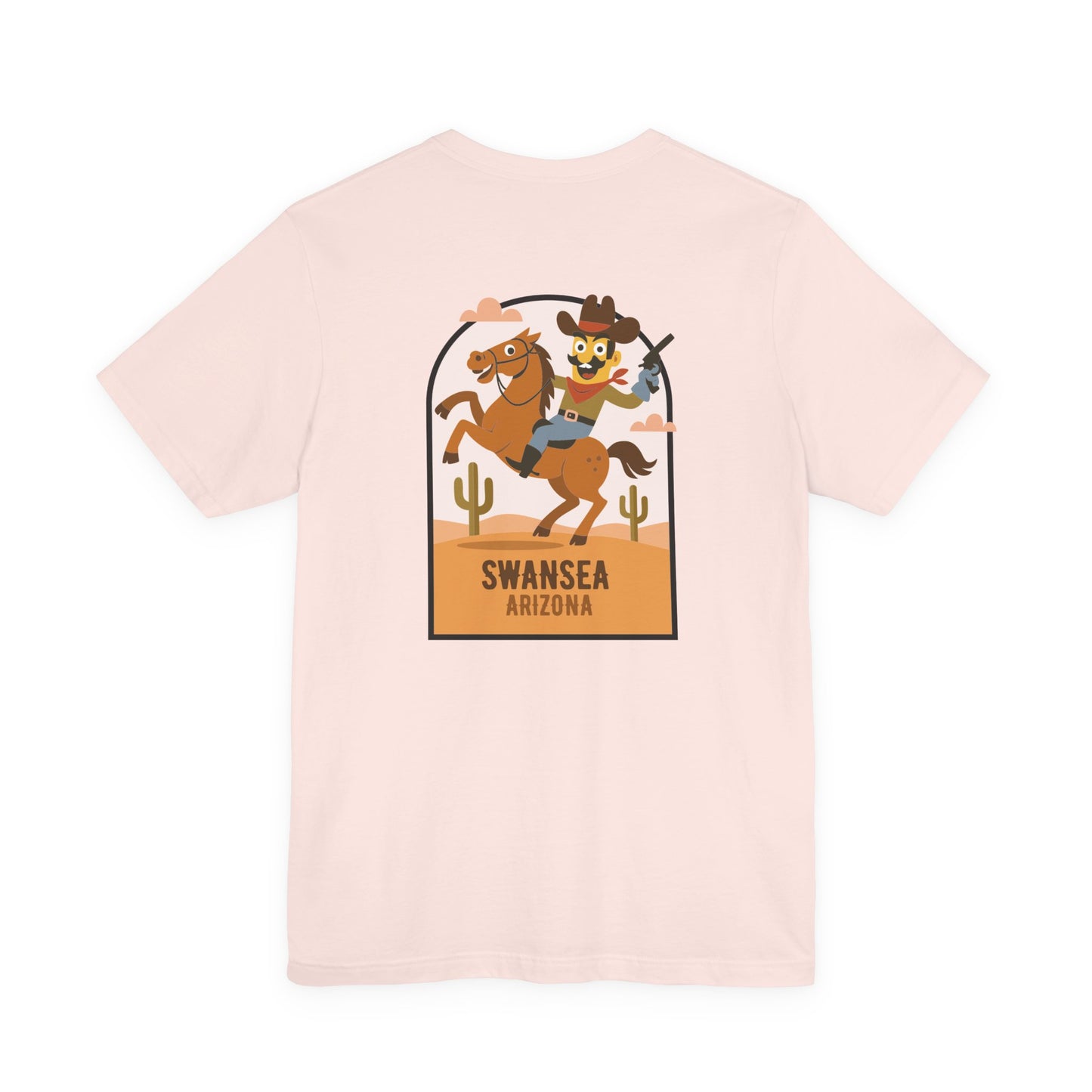 Swansea Arizona Cowboy Unisex Tee — Rodeo Western T‑Shirt (Double Sided)