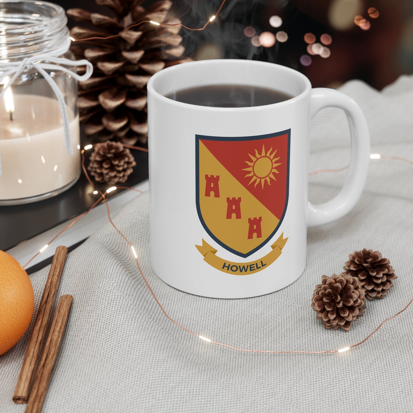 Howell Family Crest Mug - Welsh Heraldry