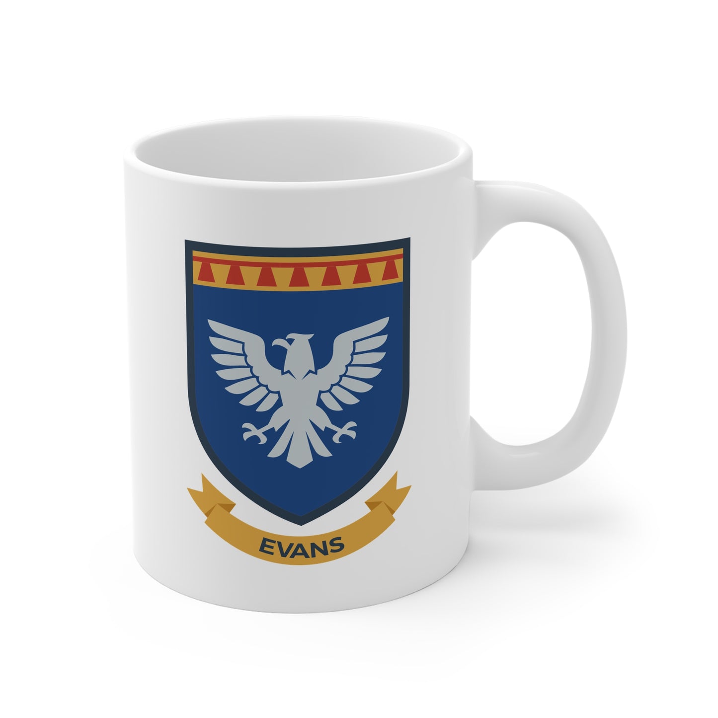 Evans Family Crest Mug - Welsh Heraldry