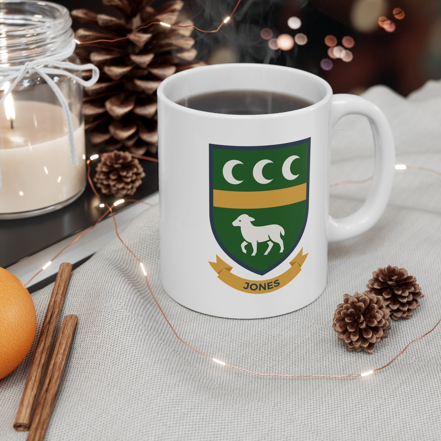 Jones Family Crest Mug — Welsh Heraldry