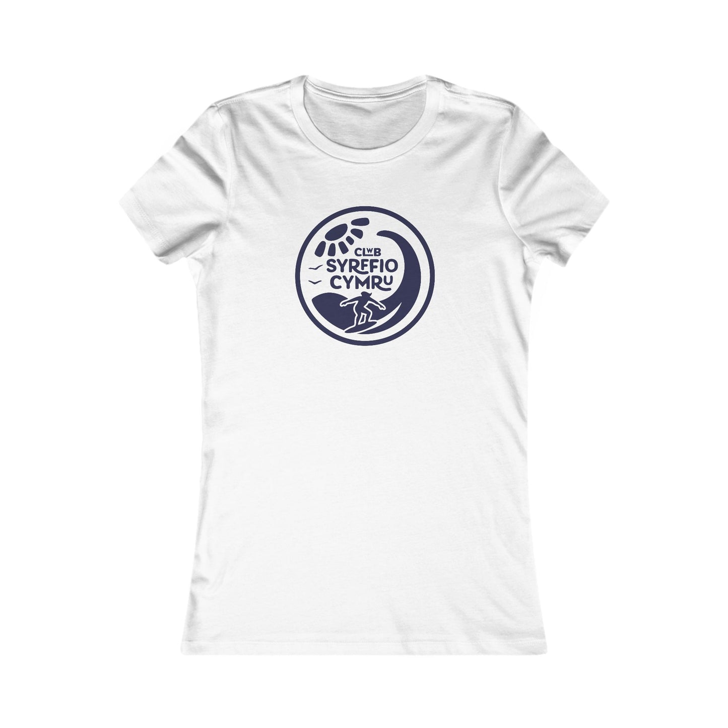 Women's Retro Surf Tee - 'Clwb Syrffio Cymru'