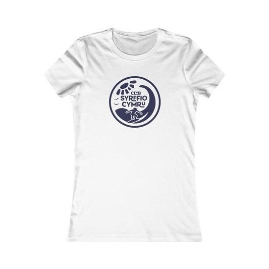 Women's Retro Surf Tee - 'Clwb Syrffio Cymru'