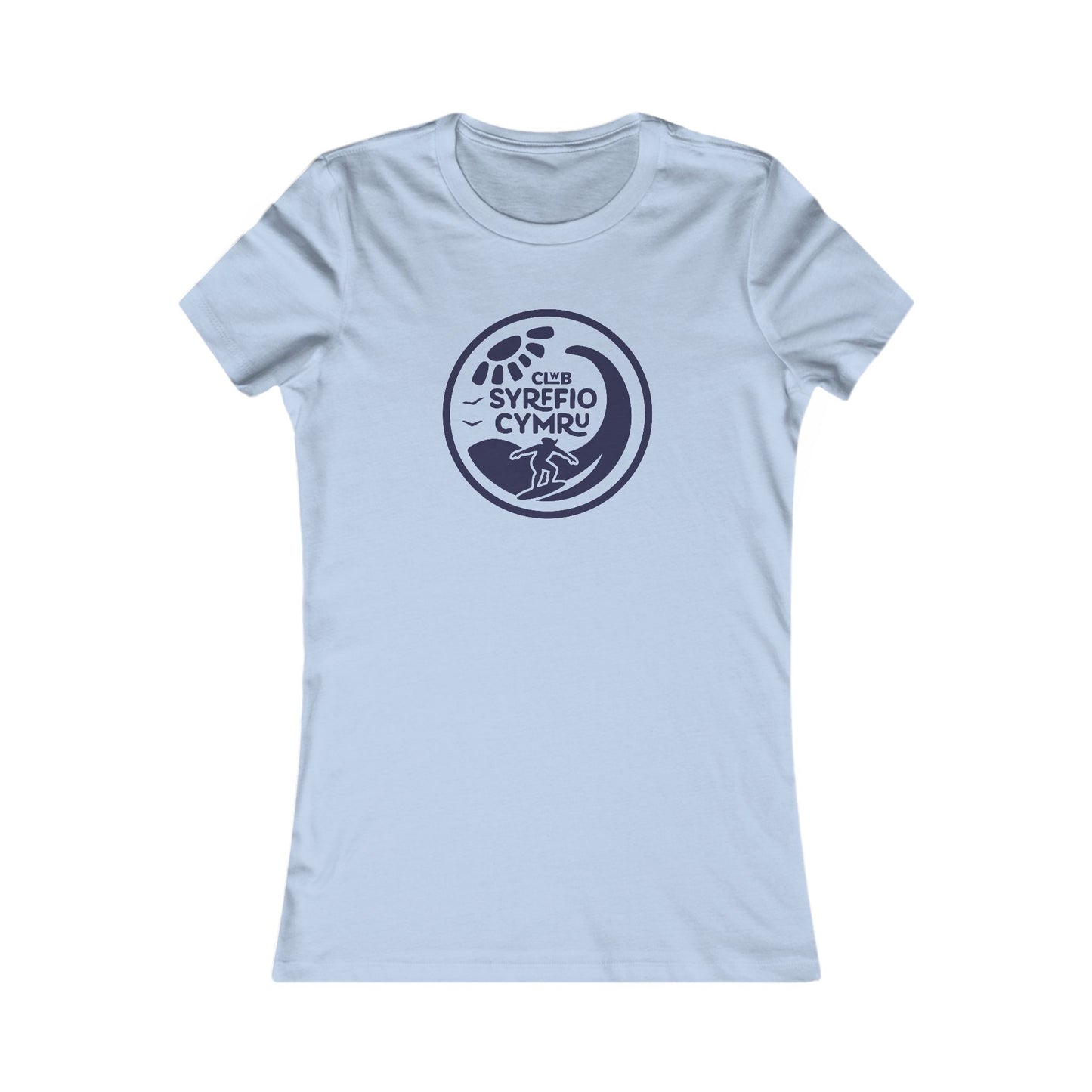Women's Retro Surf Tee - 'Clwb Syrffio Cymru'