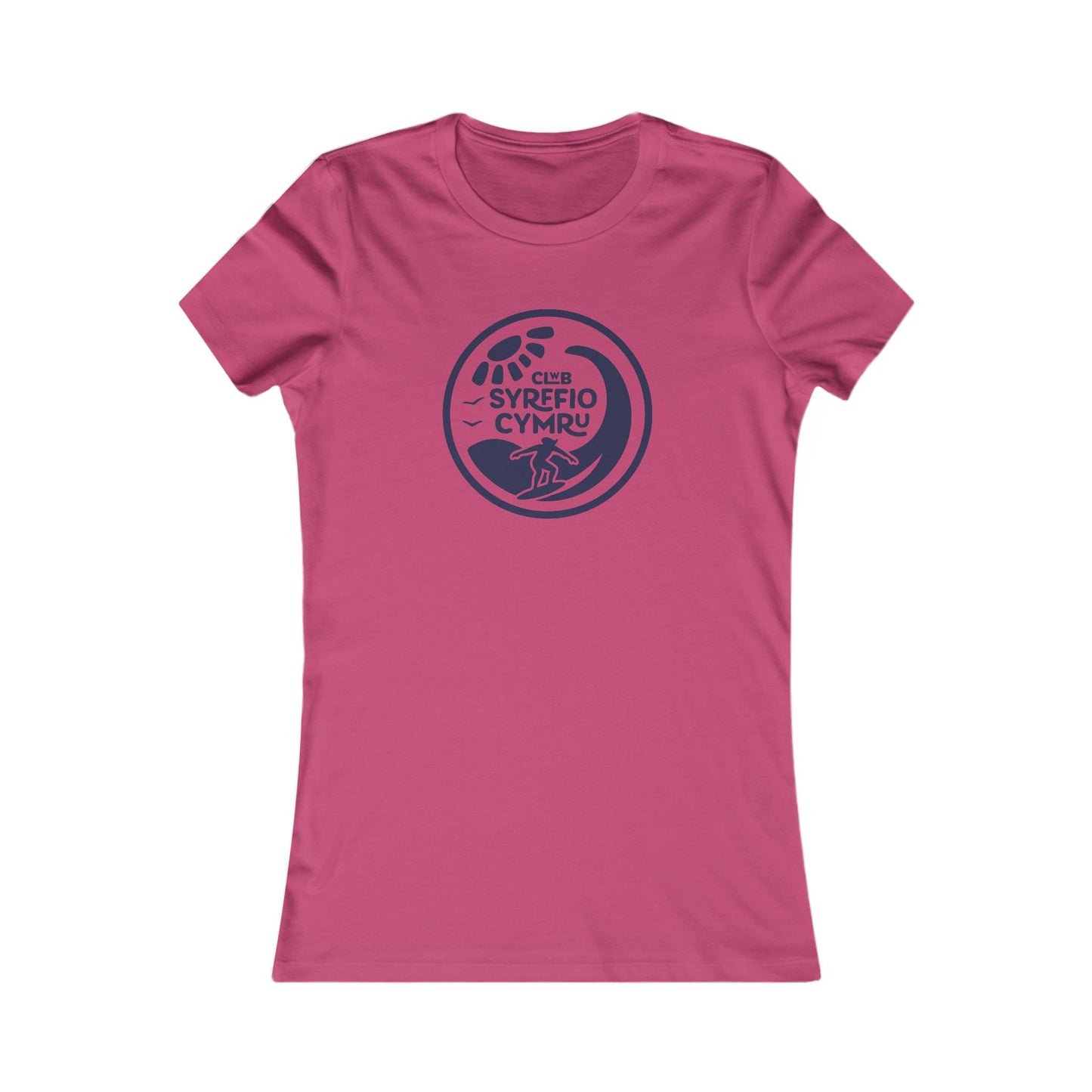 Women's Retro Surf Tee - 'Clwb Syrffio Cymru'