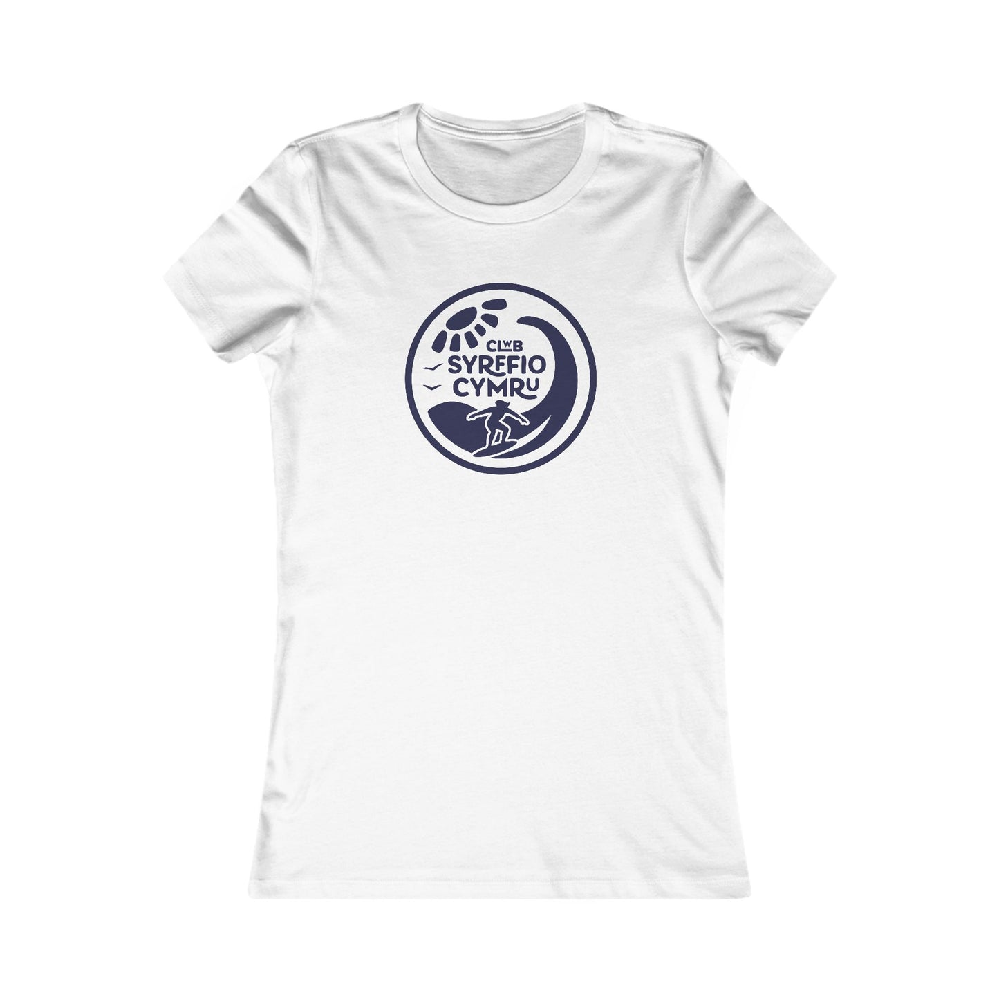 Women's Retro Surf Tee - 'Clwb Syrffio Cymru'