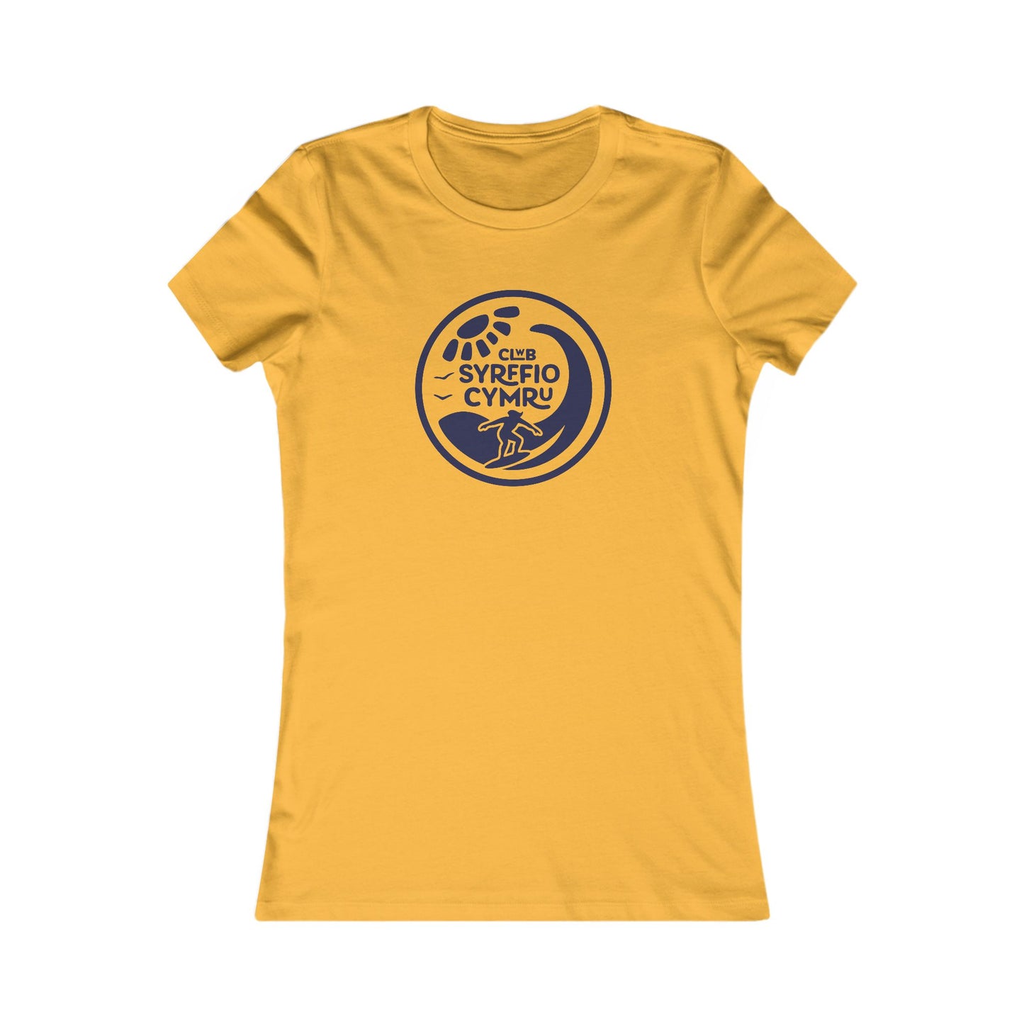 Women's Retro Surf Tee - 'Clwb Syrffio Cymru'
