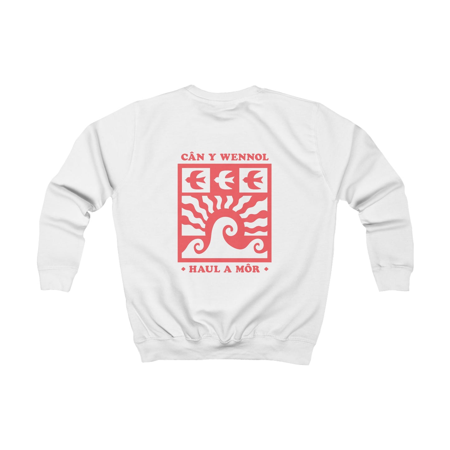 Kids Retro 'Cân y Wennol' Sweatshirt (Double Sided)