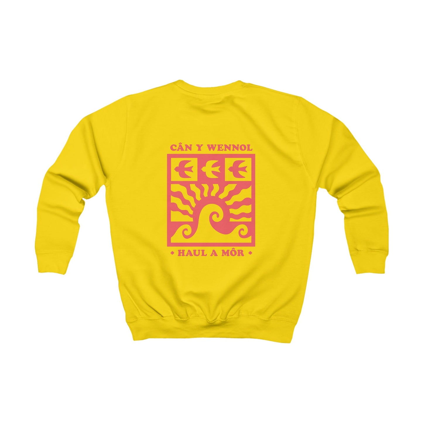 Kids Retro 'Cân y Wennol' Sweatshirt (Double Sided)