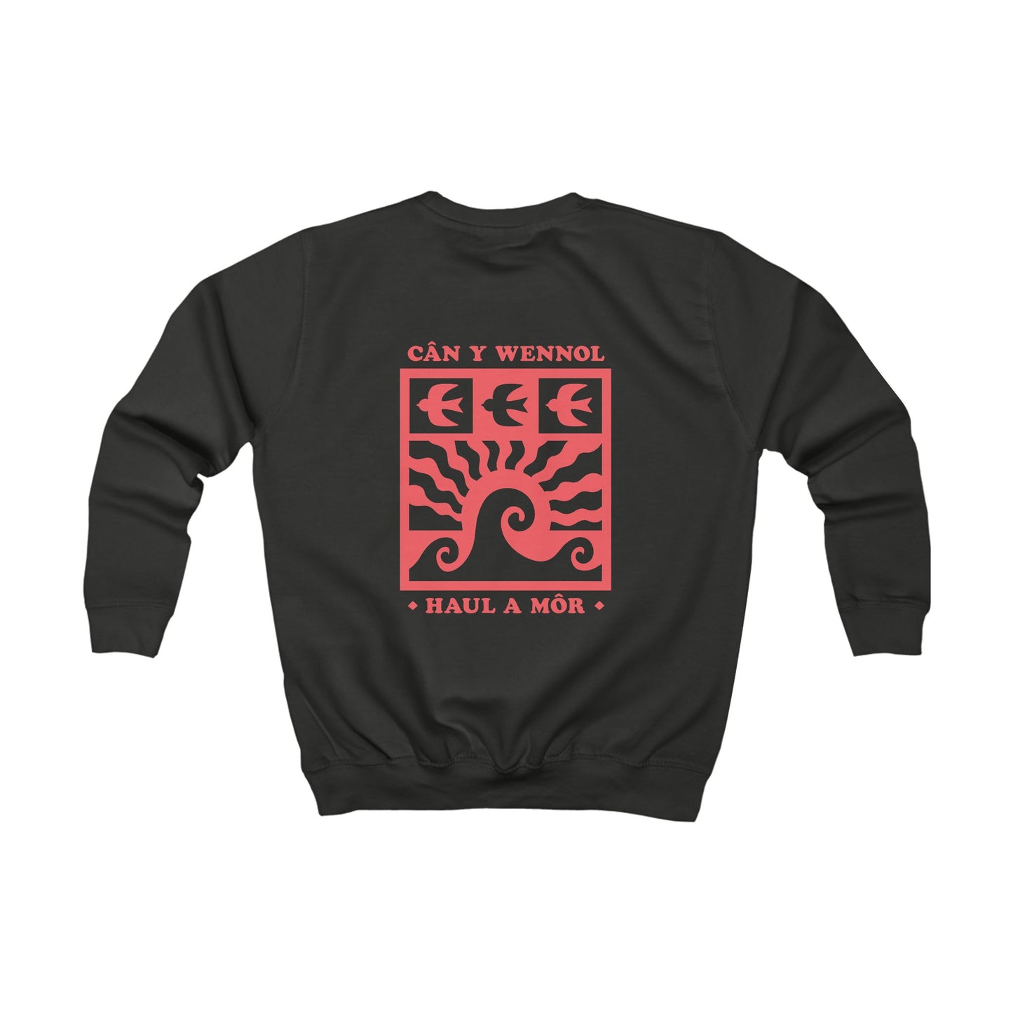 Kids Retro 'Cân y Wennol' Sweatshirt (Double Sided)