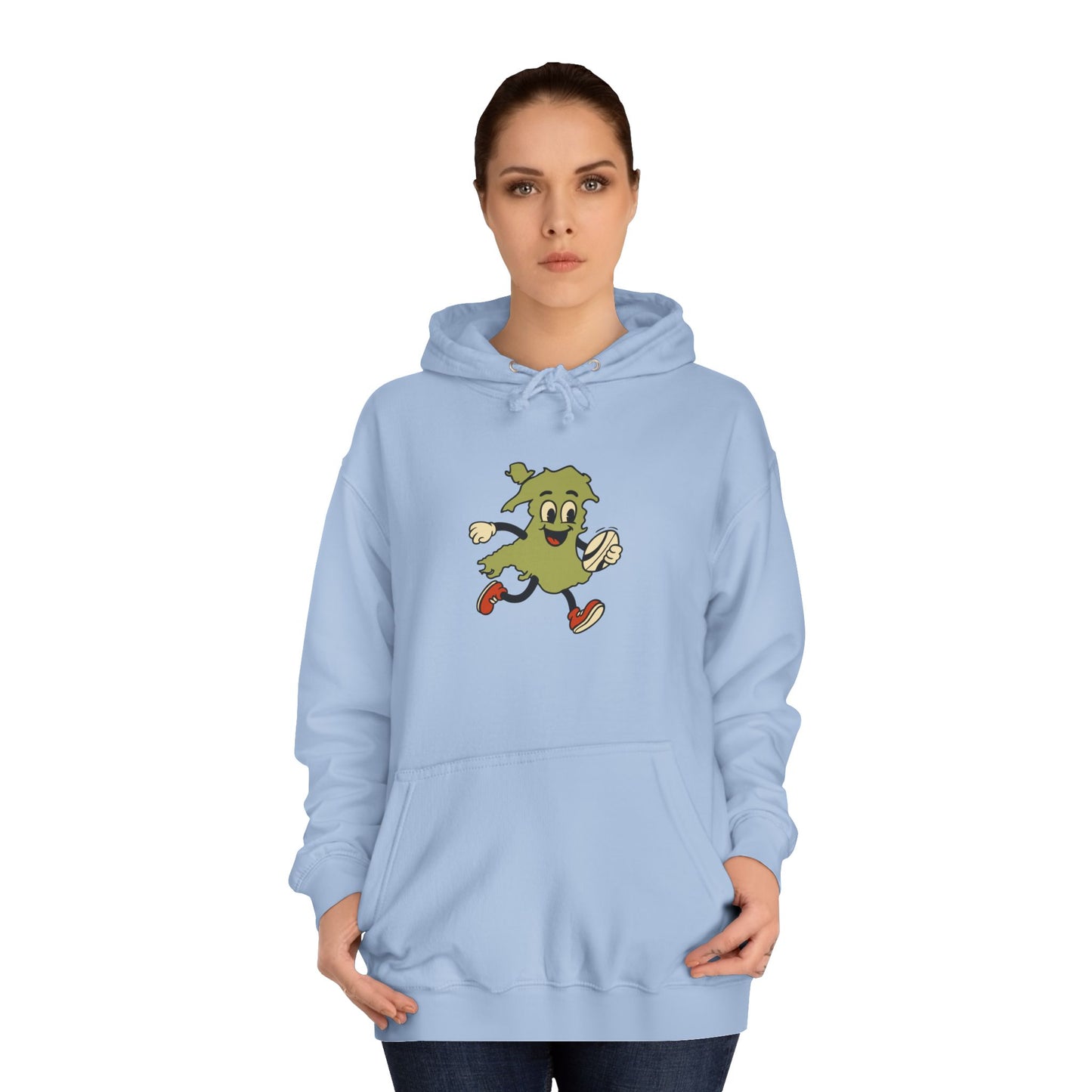 Retro Welsh Rugby Map Unisex Hoodie
