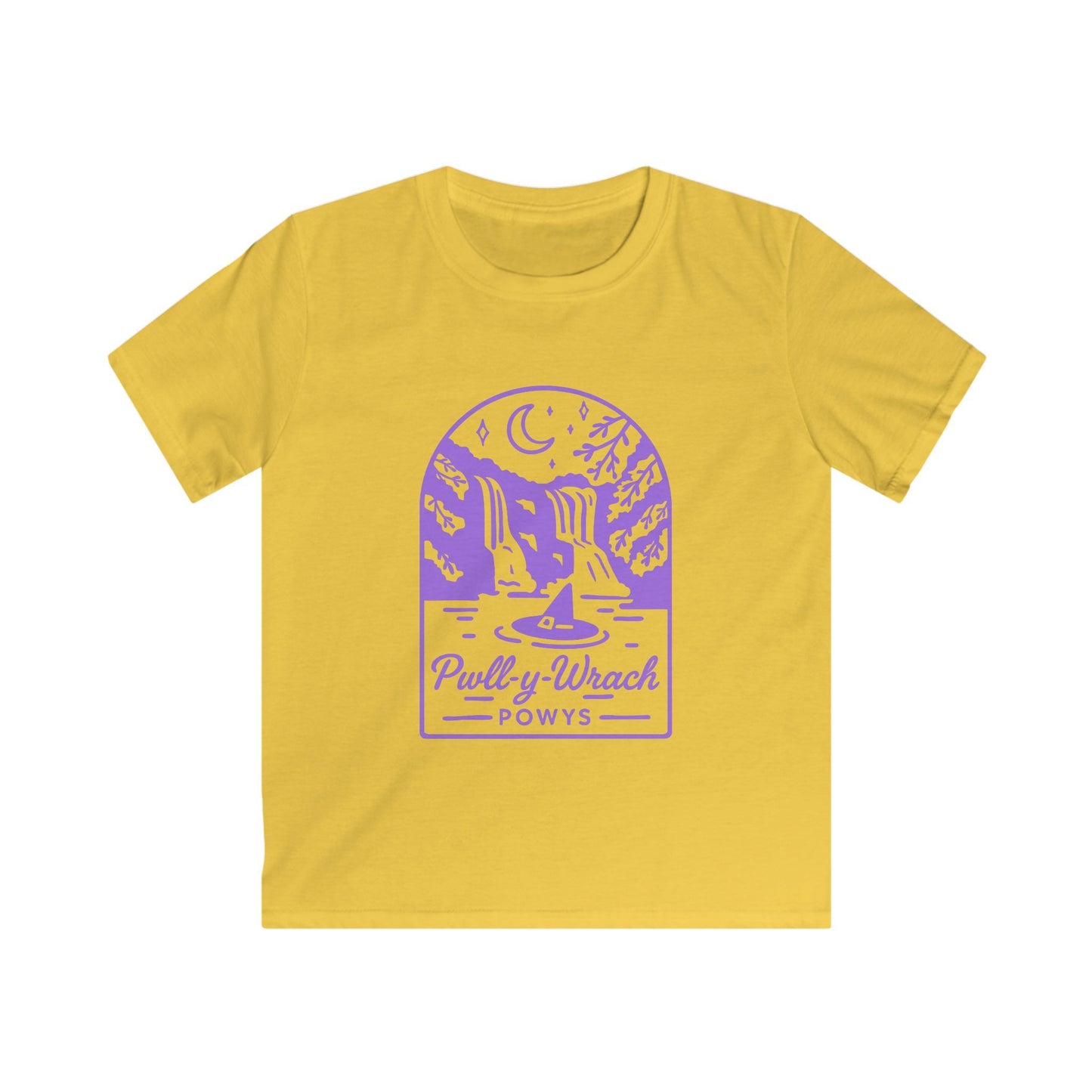 Kids 'Pwll Y Wrach' T-shirt - Vintage Witch Graphic