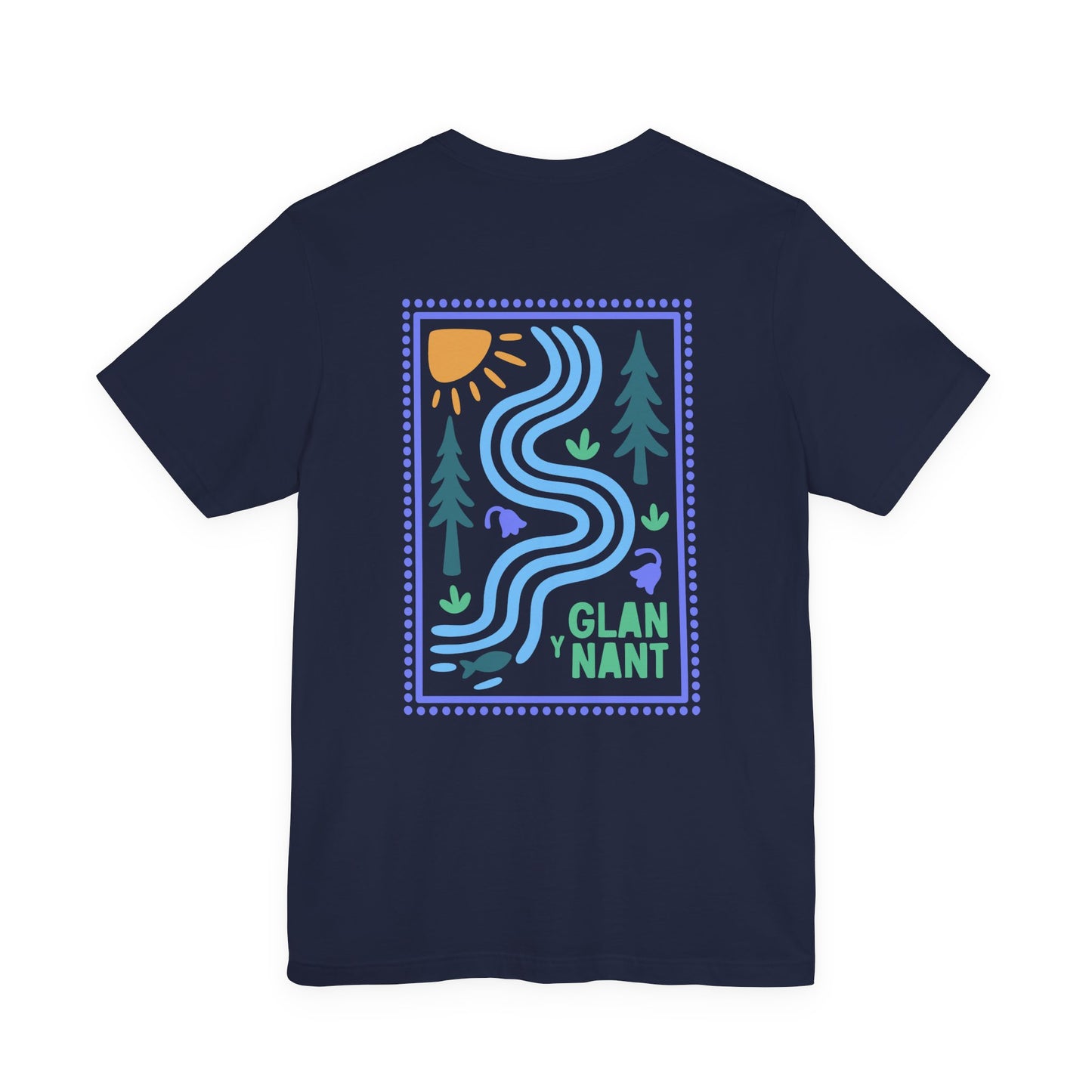 'Glan-y-Nant' Riverside Graphic Tee (Unisex) — Nature Scenic T‑Shirt