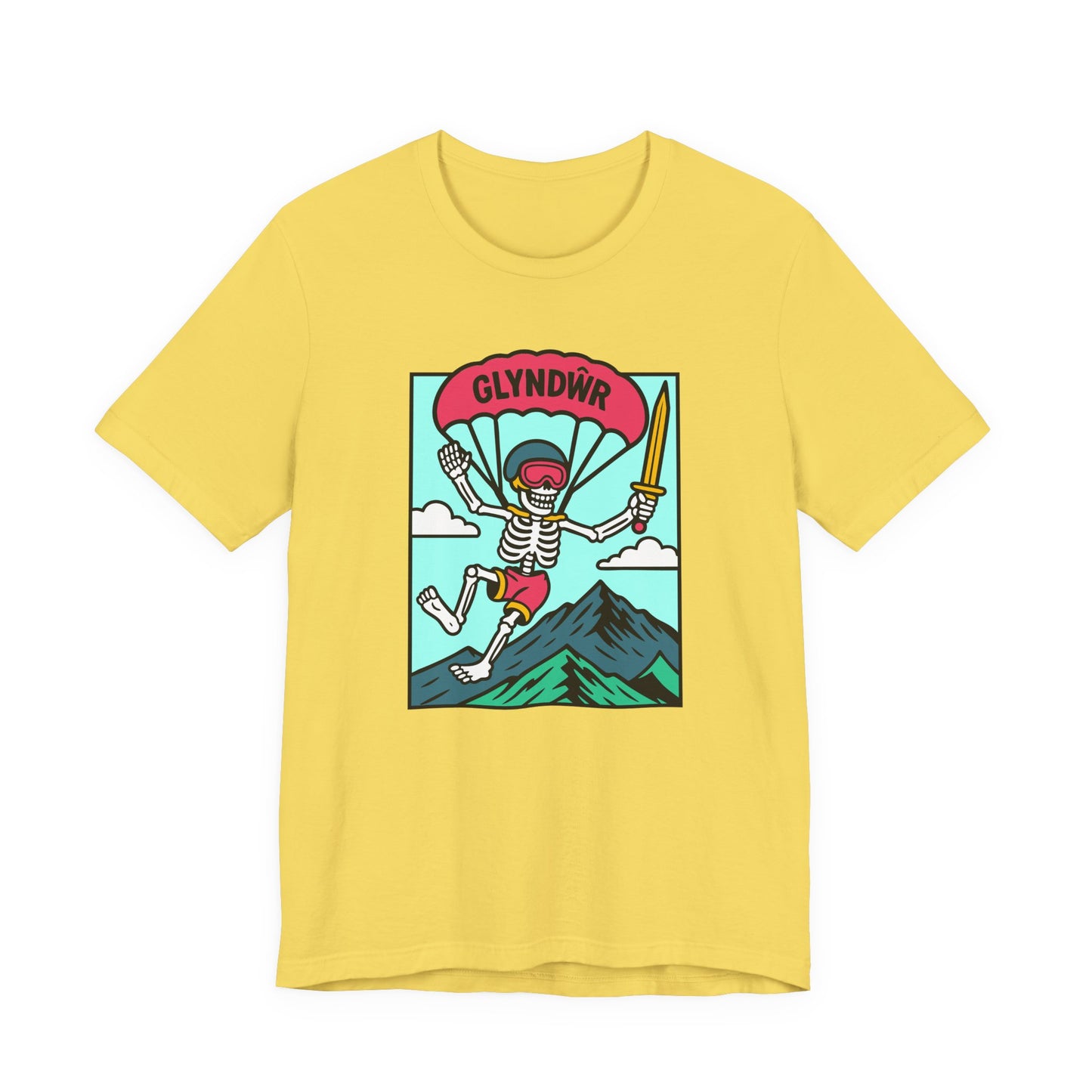 Skeleton Glyndŵr Parachute T-Shirt (Unisex)