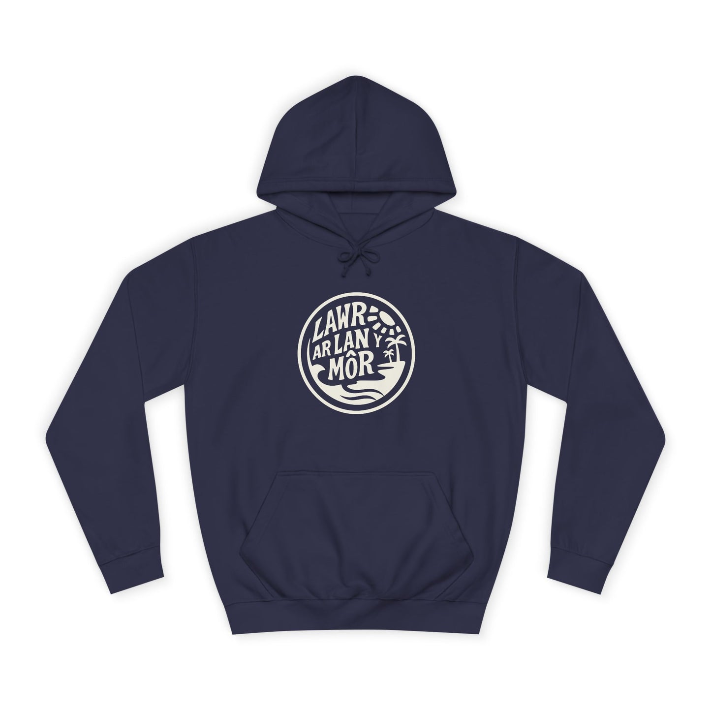 'Lawr Ar Lan Môr' Unisex Hoodie