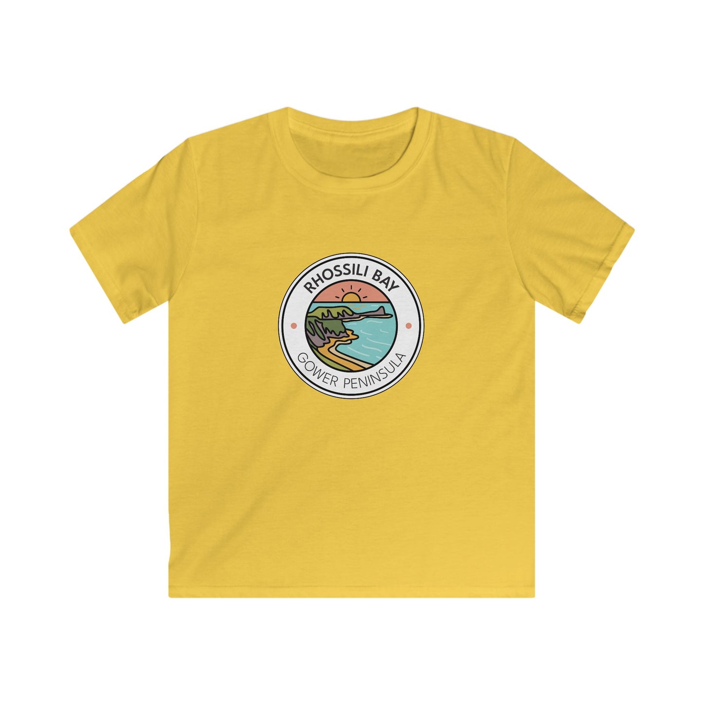 Kids 'Rhossili Bay' Vintage T-Shirt