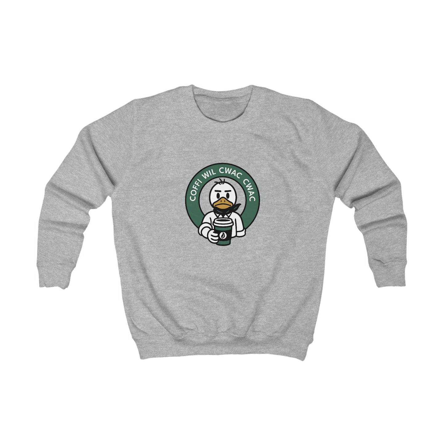 'Coffi Wil Cwac Cwac' Kids Sweatshirt