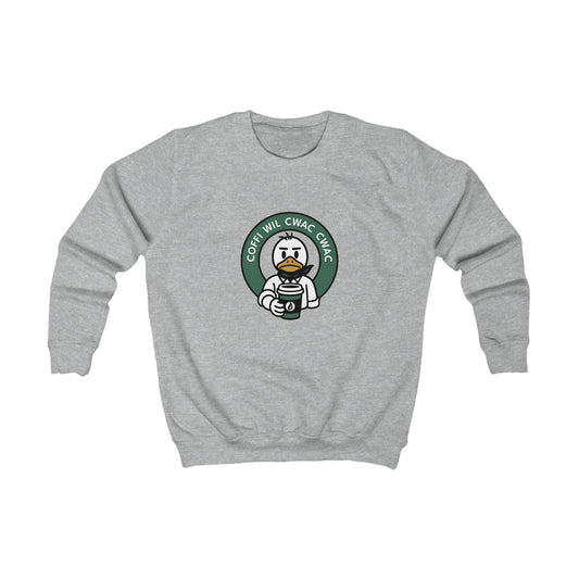 'Coffi Wil Cwac Cwac' Kids Sweatshirt