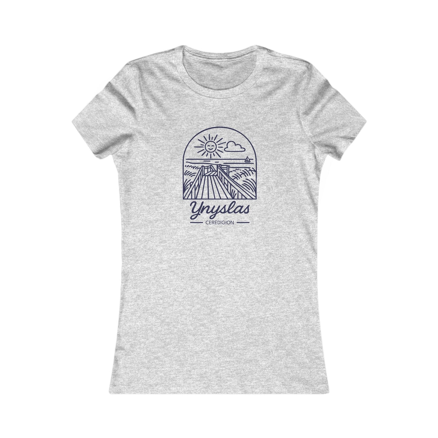 Women's Ynyslas Tee - Sunset Graphic