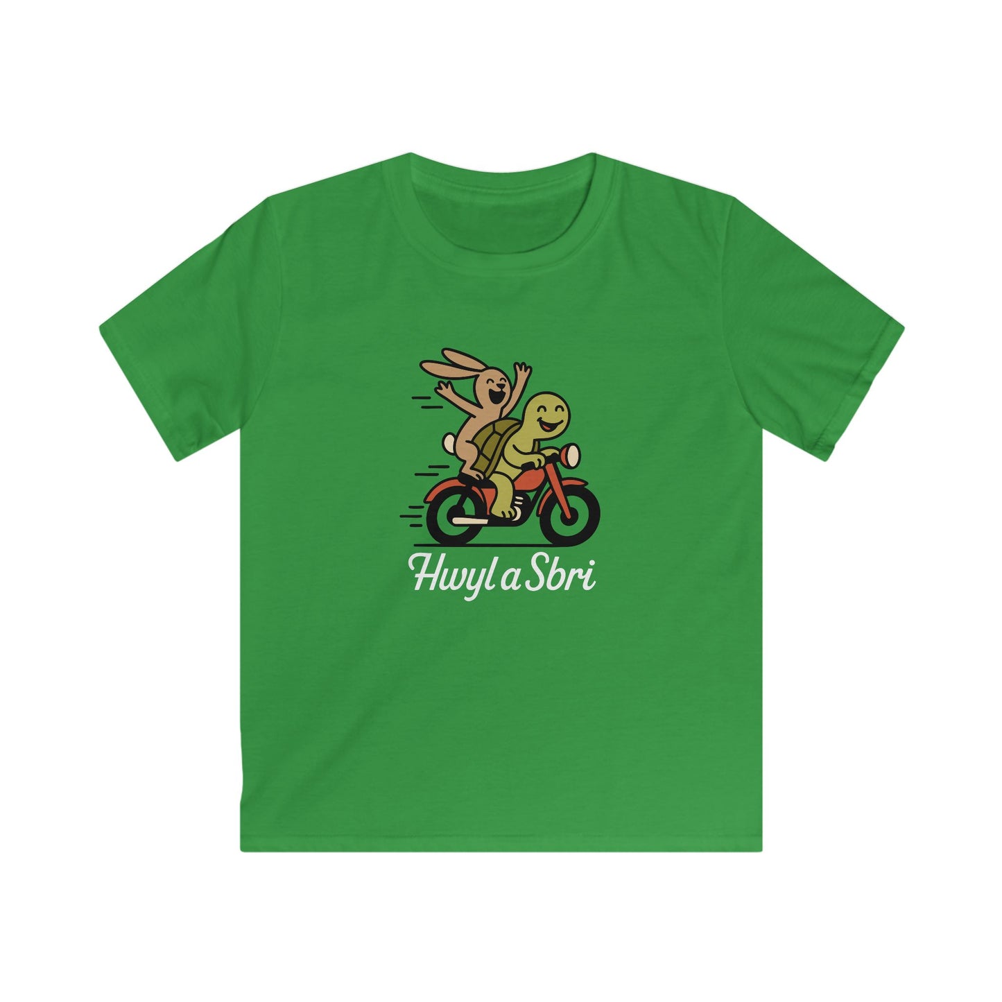 Tortoise & the Hare Kids Welsh T-Shirt — "Hwyl a Sbri"