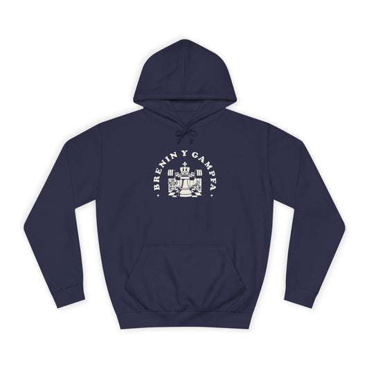 'King Of The Gym' Welsh Unisex Hoodie - 'Brenin y Gampfa'
