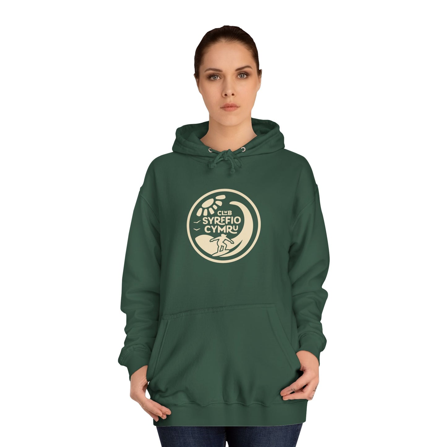 "Clwb Syrffio Cymru" Unisex Hoodie - Welsh Surfing Top