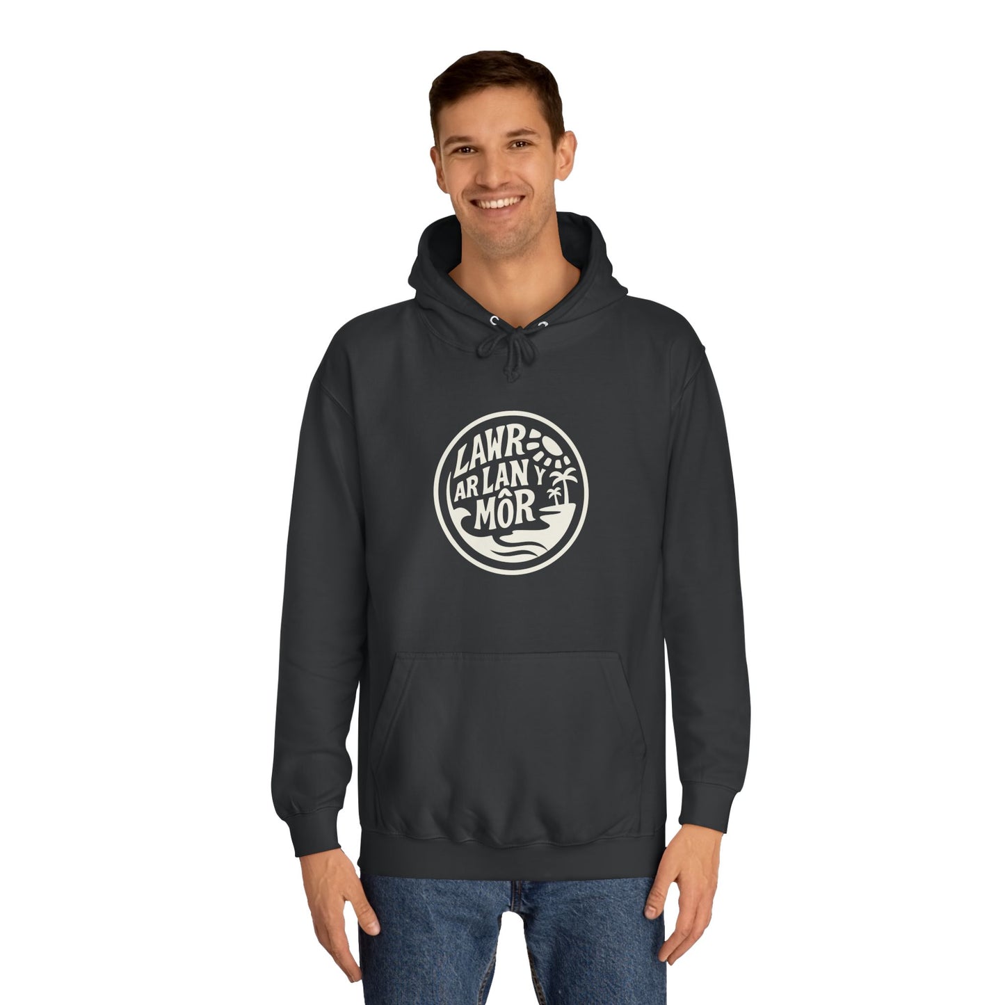'Lawr Ar Lan Môr' Unisex Hoodie