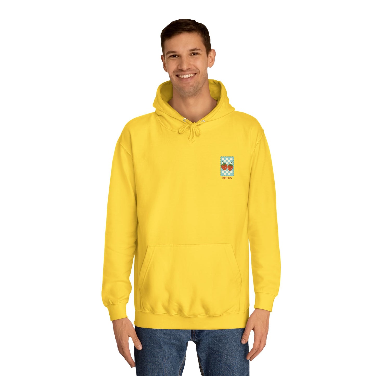 Retro Strawberry Hoodie — "Mefys"