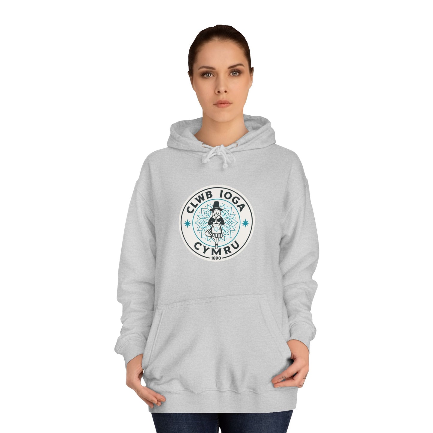 "Clwb Ioga Cymru" Vintage Unisex Hoodie