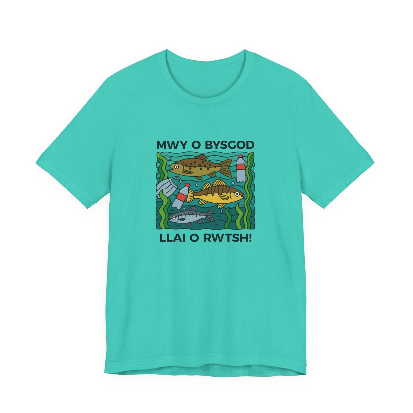 Fishing Conservation Tee (unisex) - Mwy o Bysgod, Llai o Rwtsh