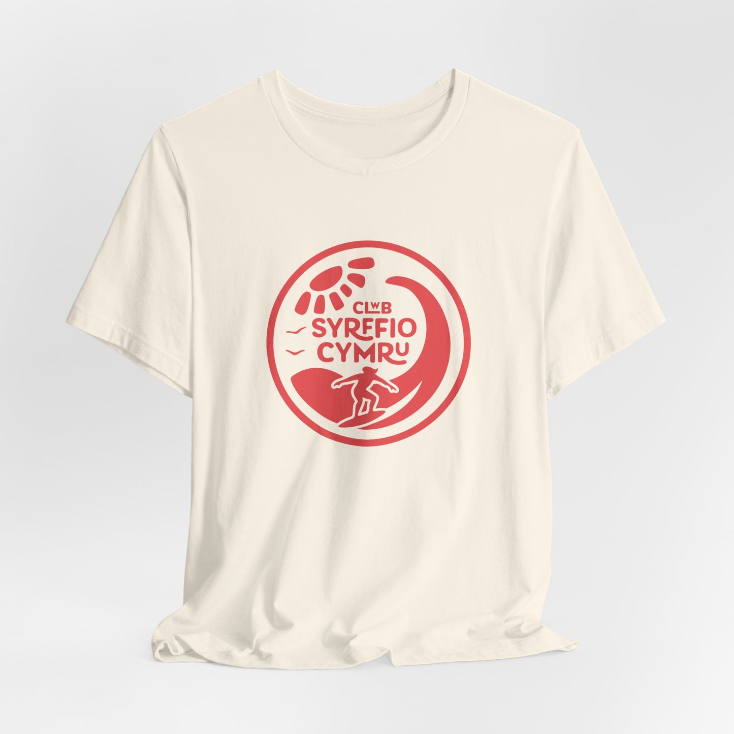 'Clwb Syrffio Cymru' Unisex T-Shirt - Welsh Surf Club Logo Tee