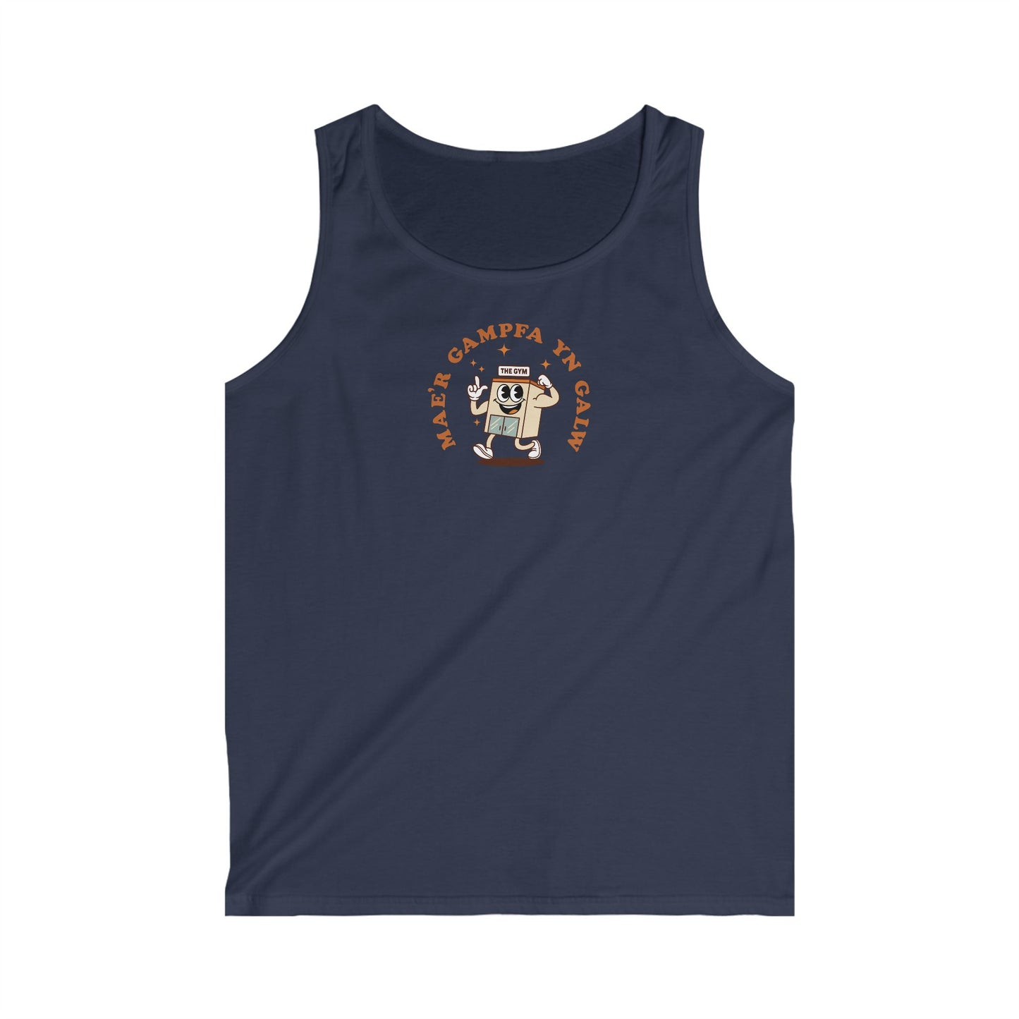 “Mae'r Gampfa Yn Galw” Mens Vest — The Gym Is Calling