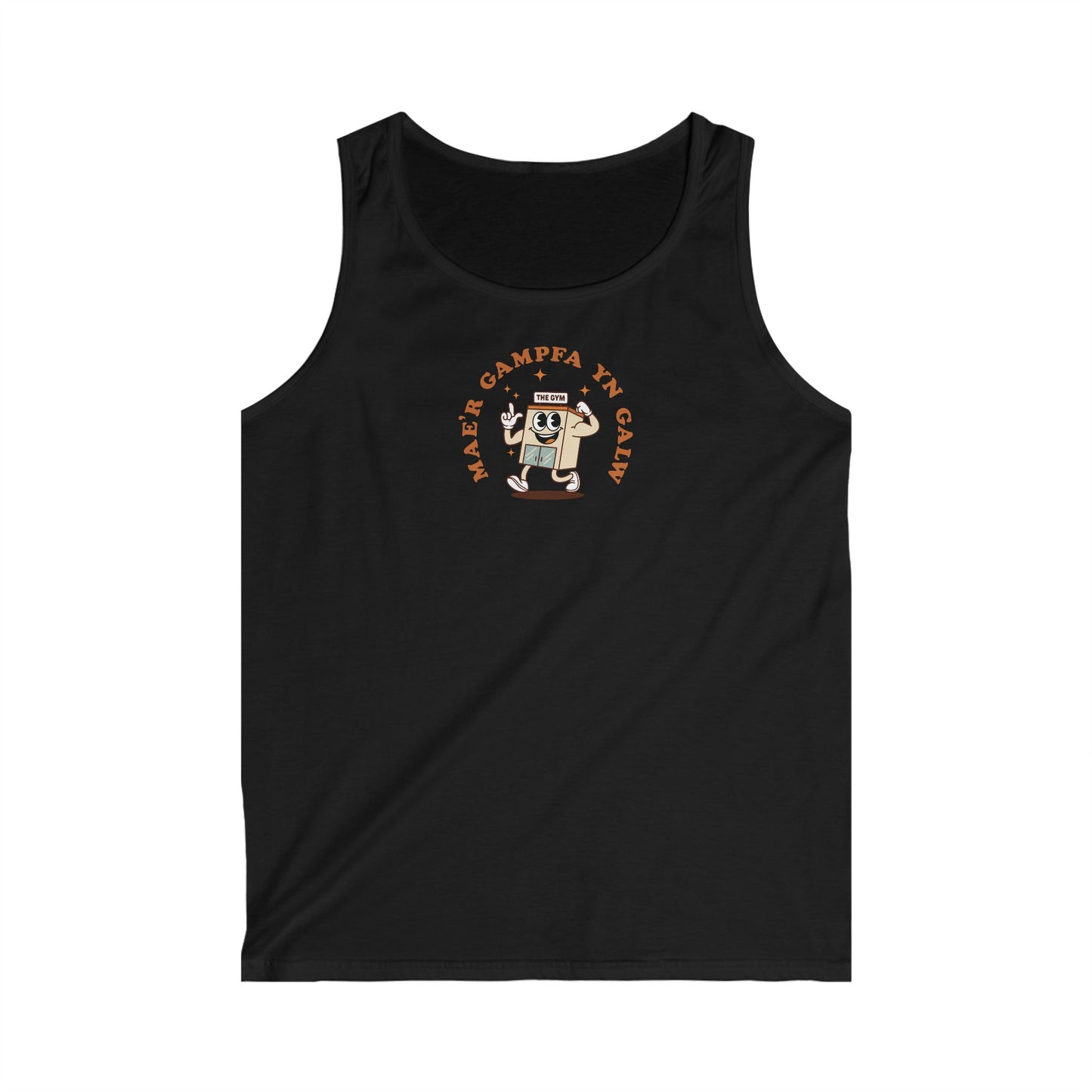 “Mae'r Gampfa Yn Galw” Mens Vest — The Gym Is Calling