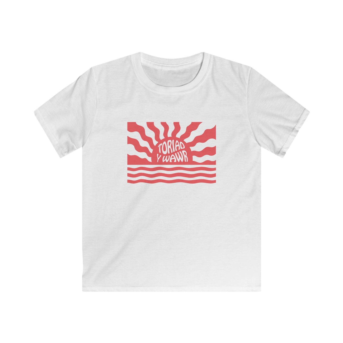 Retro Kids Sunrise T-Shirt 'Toriad Y Wawr'